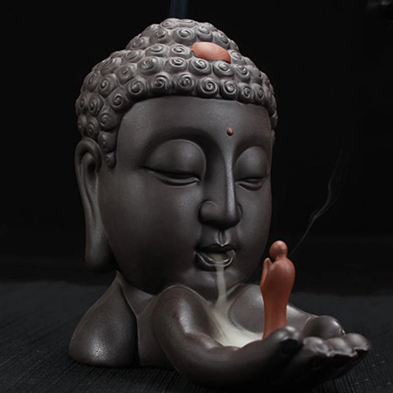 Buddha Head Backflow Incense Burner