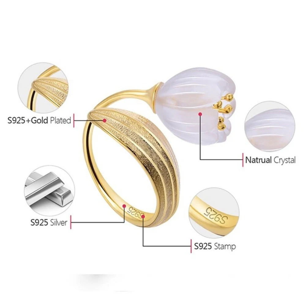 Lily Of The Valley Flower Ring - Image 2