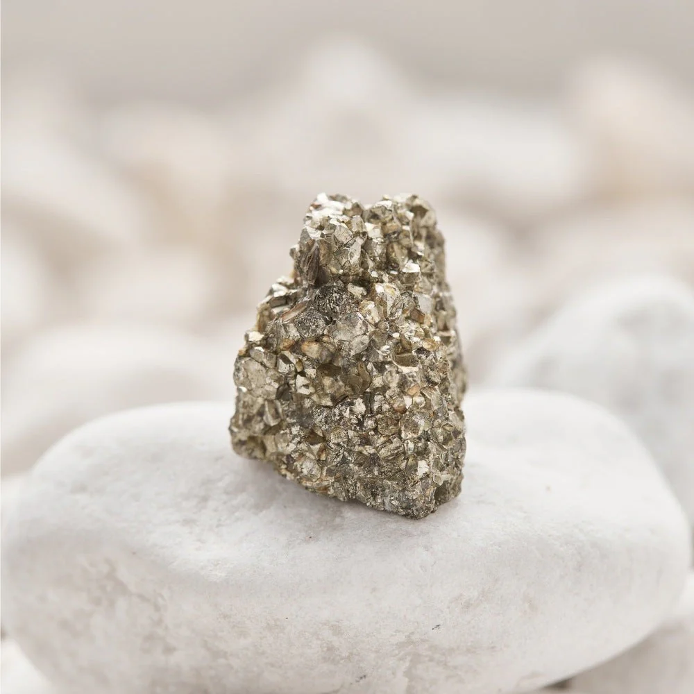 Strength Enhancing Raw Pyrite Crystal