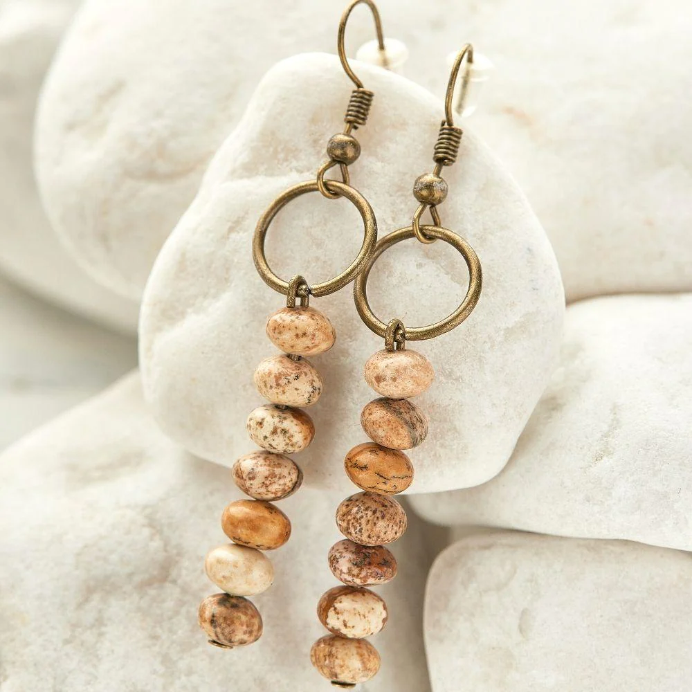 Vintage Jasper Earrings